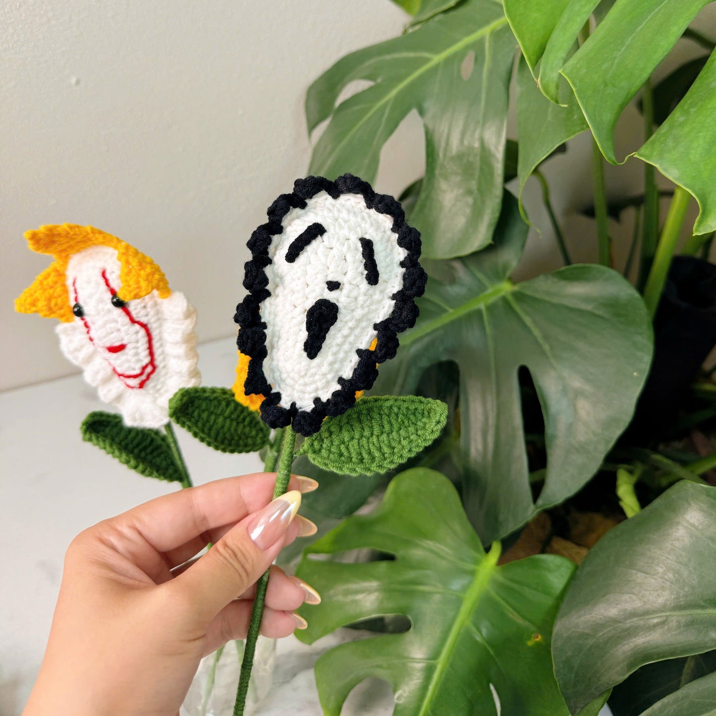 Halloween Crochet Flower Bouquet β Cute & Spooky Handmade Gift