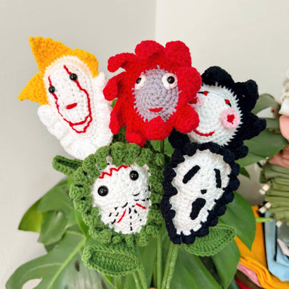 Halloween Crochet Flower Bouquet – Cute & Spooky Handmade Gift